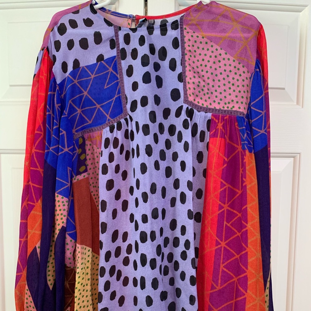 Blank Bl-nk Anthropologie Miranda Peasant Top XL